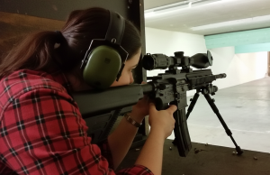 Professional shooting experience at a professional shooting range