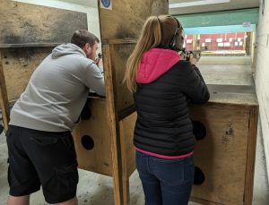 Historic rifle display with expert safety instruction