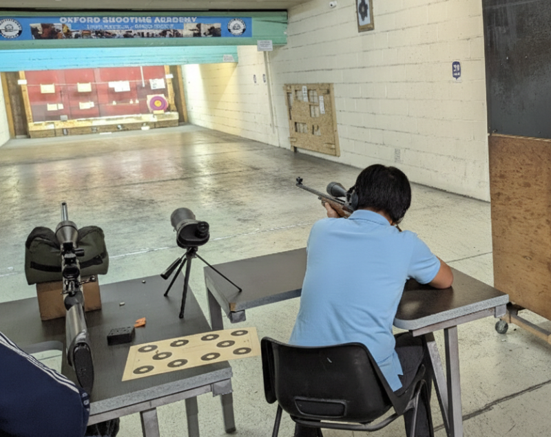 Indoor range shooting providing a unique experience day