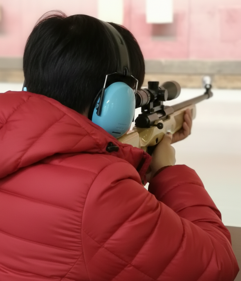 Professional shooting experience at a professional shooting range