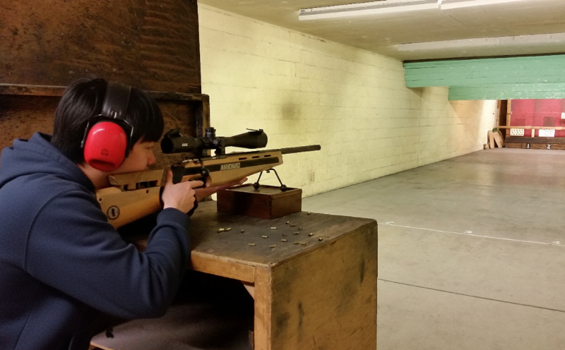 Professional shooting experience at a professional shooting range