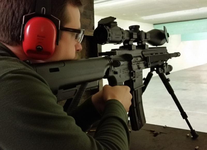 Indoor range shooting providing a unique experience day